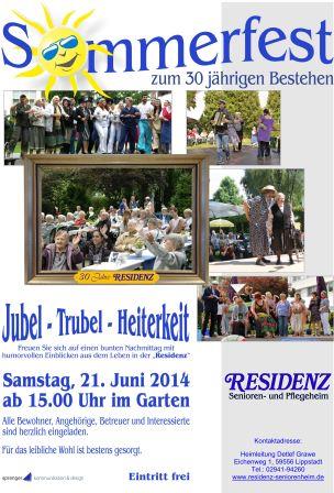 Sommerfest Residenz am 21.6.2014